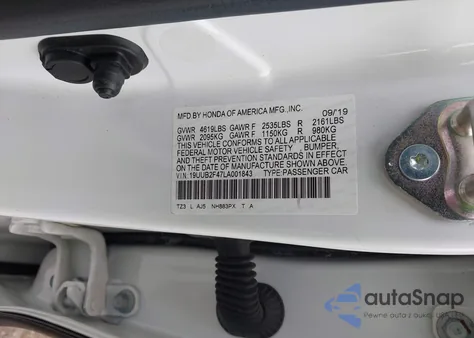 2020 Acura Tlx Tech Package from USA, damaged, VIN 19UUB2F47LA001843